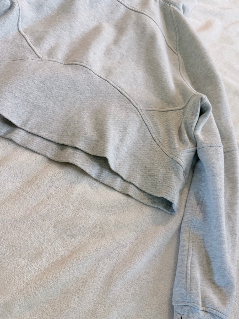 lululemon athletica Light Gray Scuba Half-Zip Hoodie - Picture 5 of 5